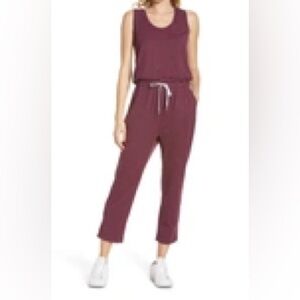 Zella Gwen Sleeveless Knit Jumpsuit Size Medium